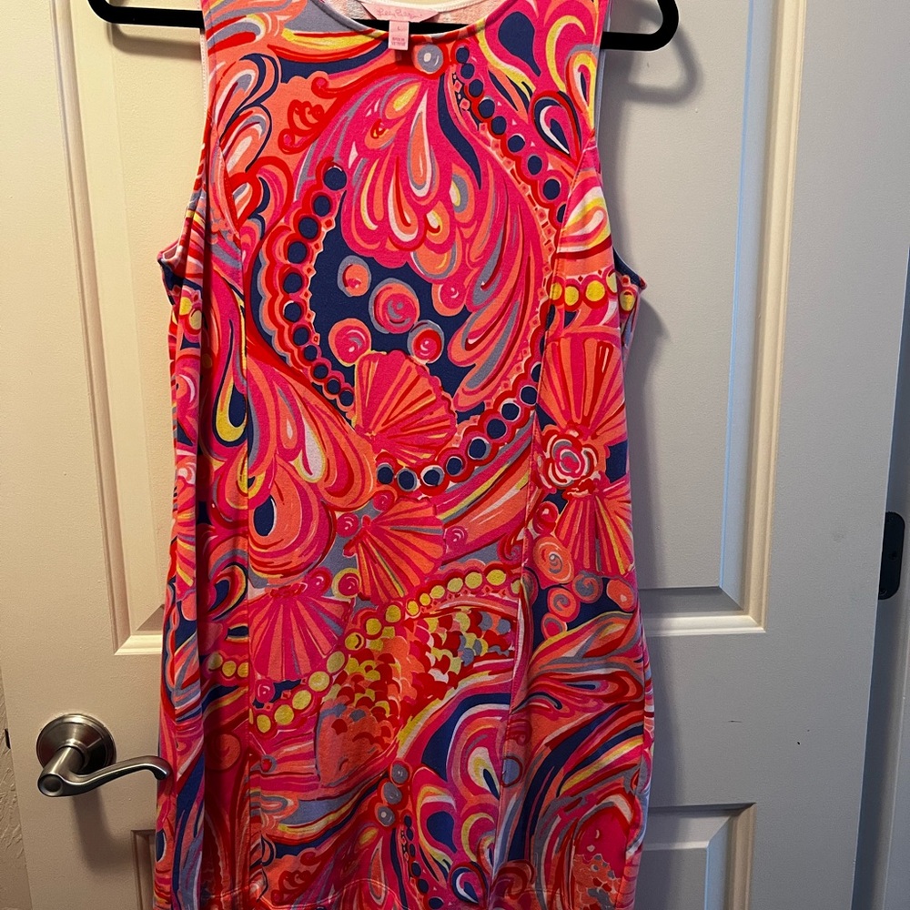 Vibrant Pink Sleeveless Dress